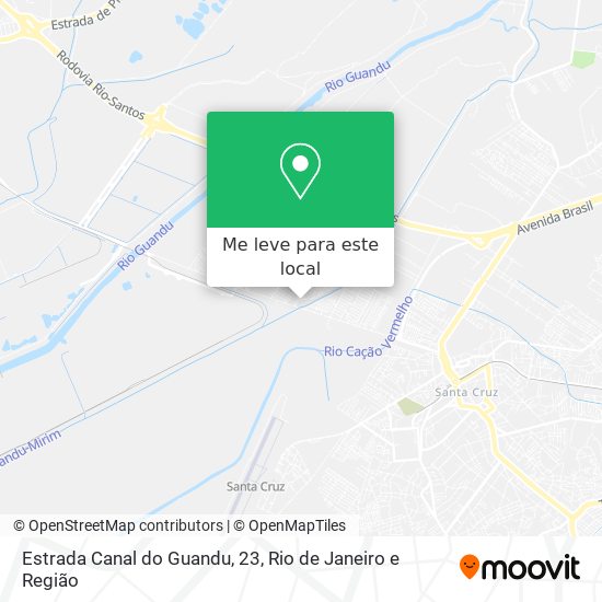 Estrada Canal do Guandu, 23 mapa