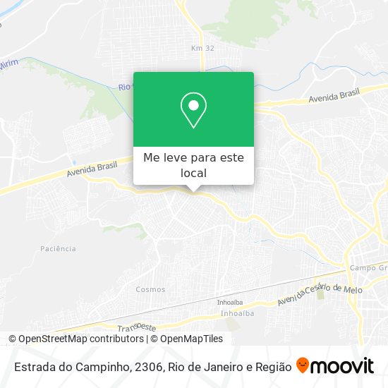 Estrada do Campinho, 2306 mapa