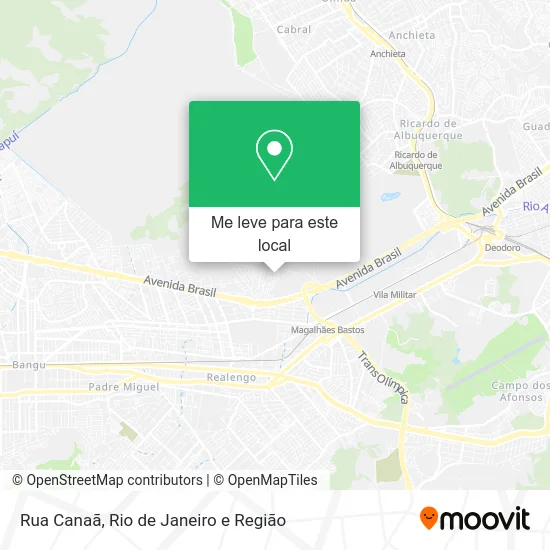 Rua Canaã mapa