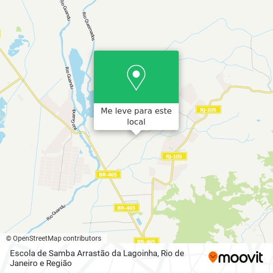 Escola de Samba Arrastão da Lagoinha mapa