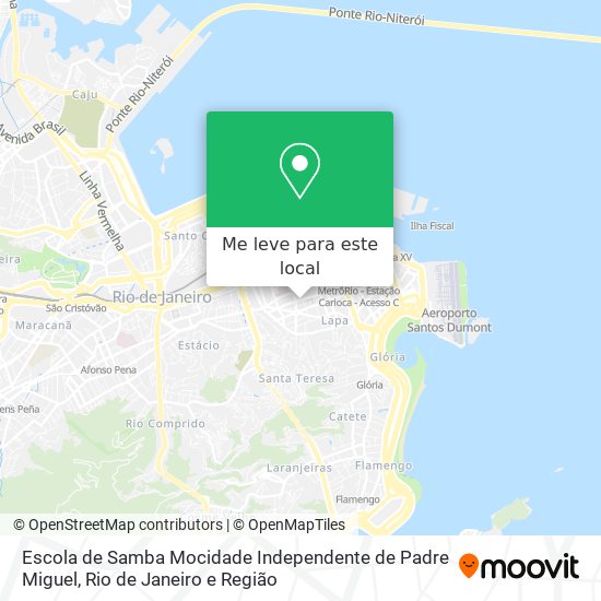 Escola de Samba Mocidade Independente de Padre Miguel mapa