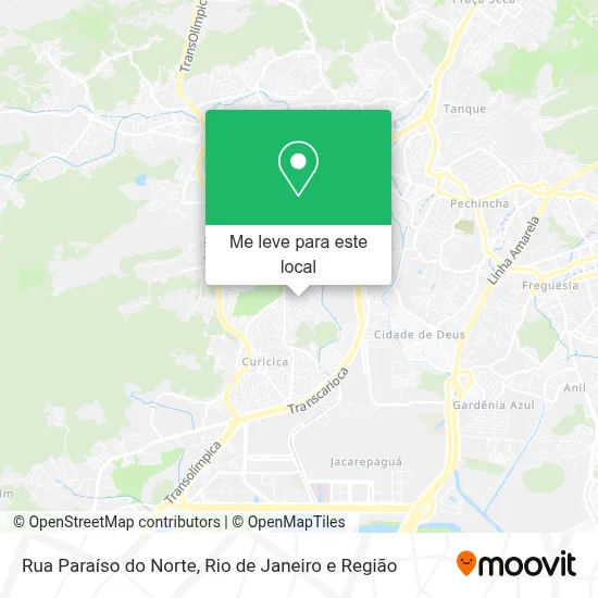 Rua Paraíso do Norte mapa
