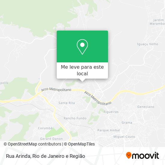 Rua Arinda mapa