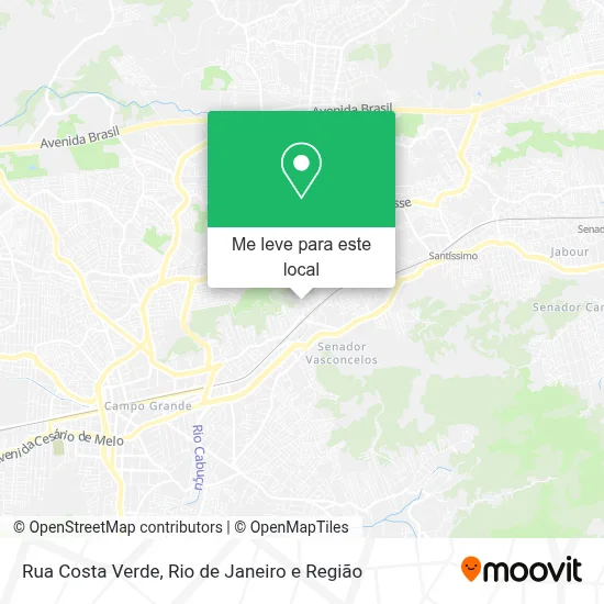 Rua Costa Verde mapa