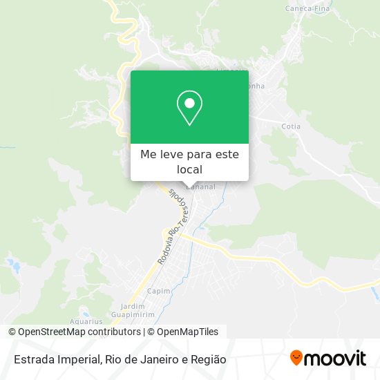 Estrada Imperial mapa