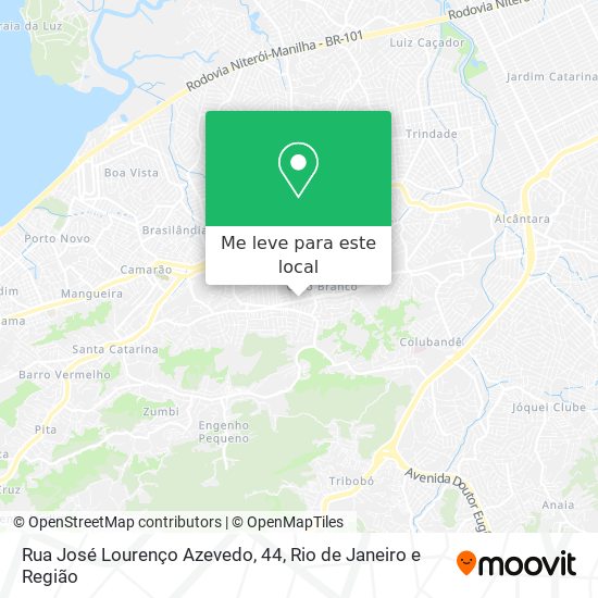 Rua José Lourenço Azevedo, 44 mapa