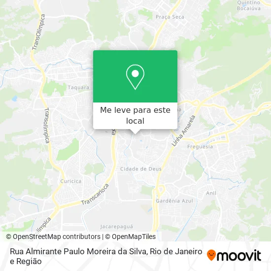 Rua Almirante Paulo Moreira da Silva mapa