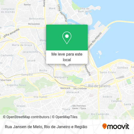Rua Jansen de Melo mapa