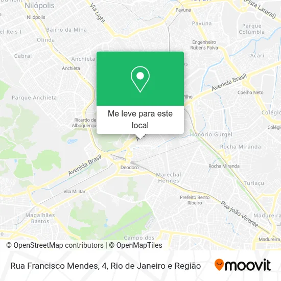 Rua Francisco Mendes, 4 mapa