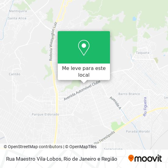 Rua Maestro Vila-Lobos mapa