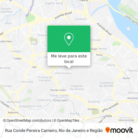 Rua Conde Pereira Carneiro mapa