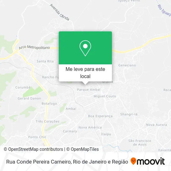 Rua Conde Pereira Carneiro mapa