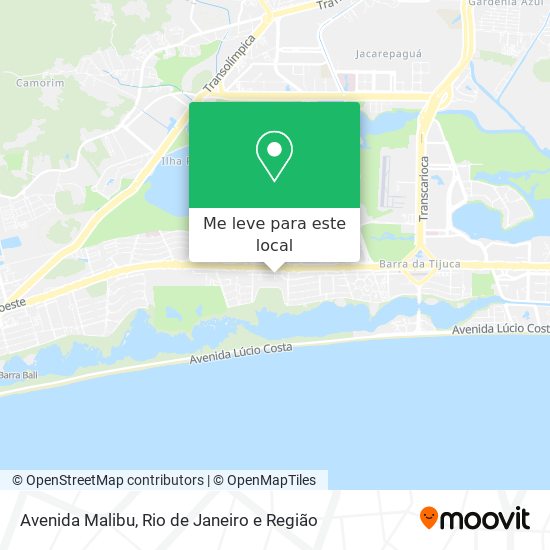 Avenida Malibu mapa