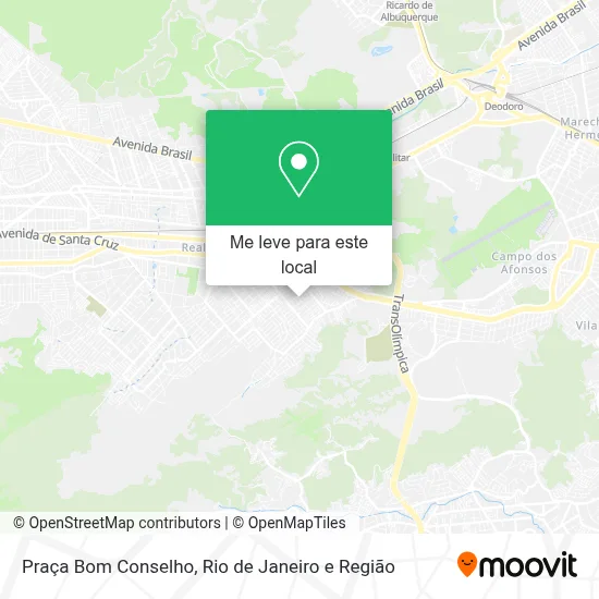 Praça Bom Conselho mapa