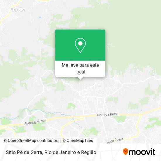 Sítio Pé da Serra mapa