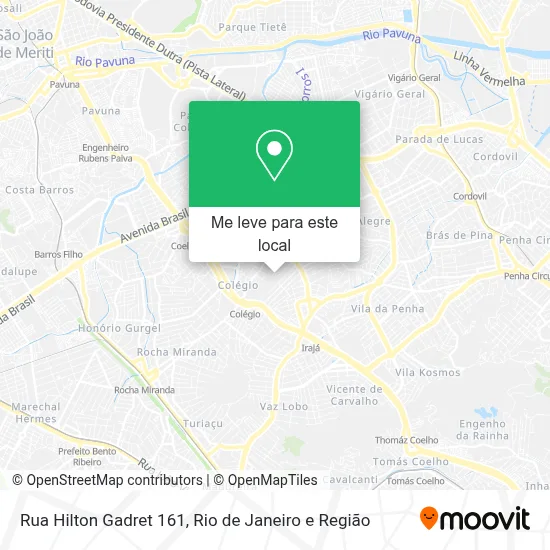 Rua Hilton Gadret 161 mapa