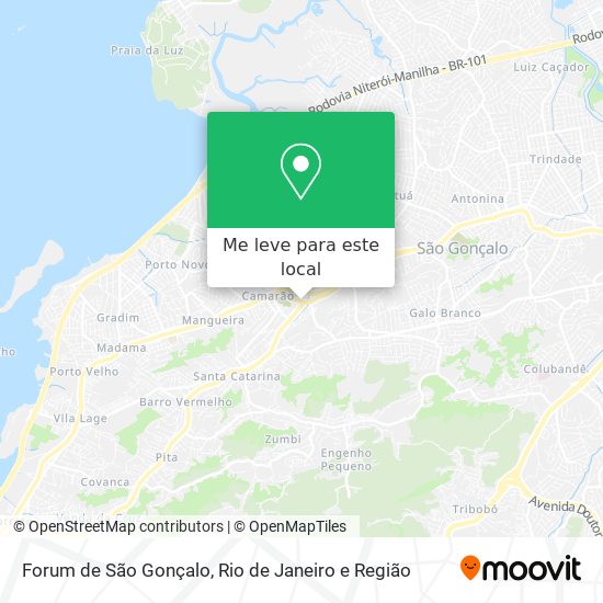 Forum de São Gonçalo mapa