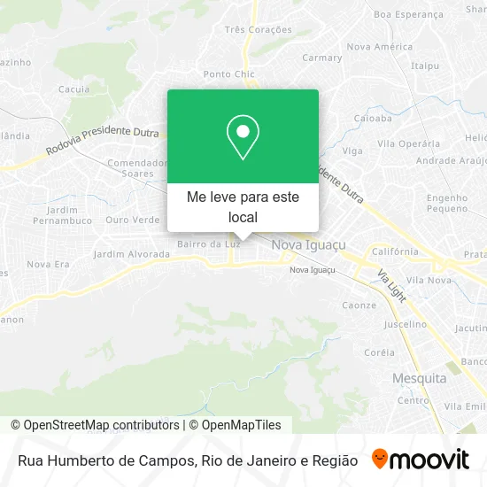 Rua Humberto de Campos mapa