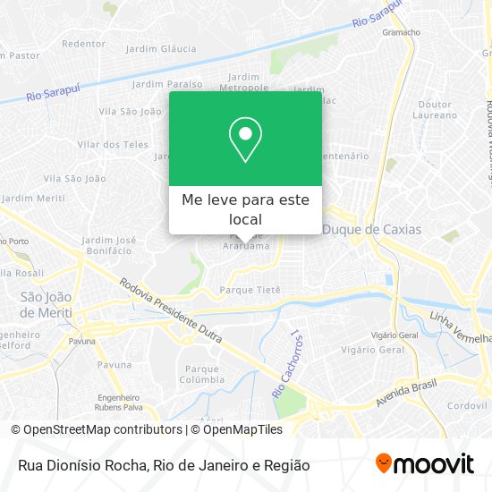 Rua Dionísio Rocha mapa