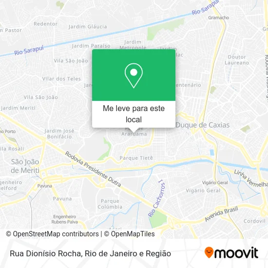 Rua Dionísio Rocha mapa