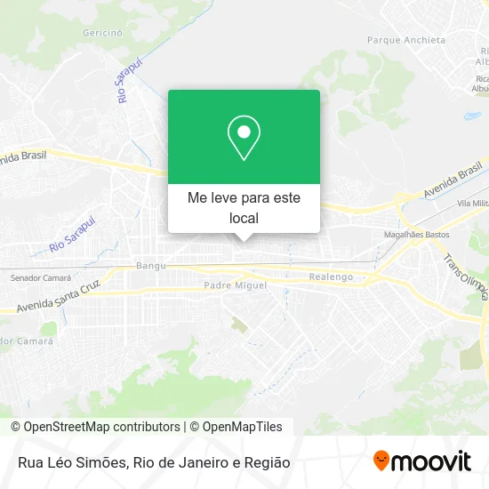 Rua Léo Simões mapa