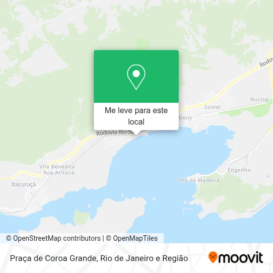 Praça de Coroa Grande mapa