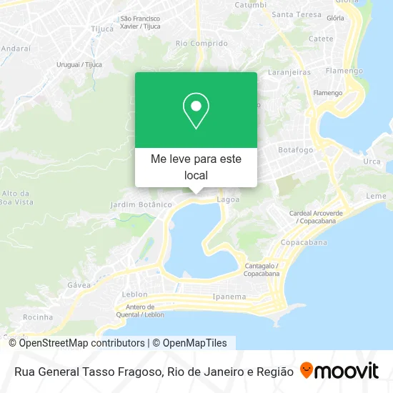 Rua General Tasso Fragoso mapa