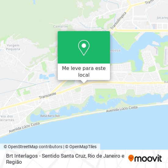 Brt Interlagos - Sentido Santa Cruz mapa