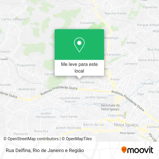 Rua Delfina mapa