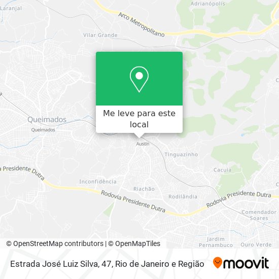 Estrada José Luiz Silva, 47 mapa