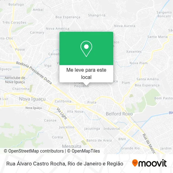 Rua Álvaro Castro Rocha mapa