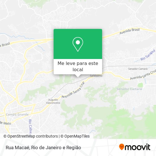 Rua Macaé mapa