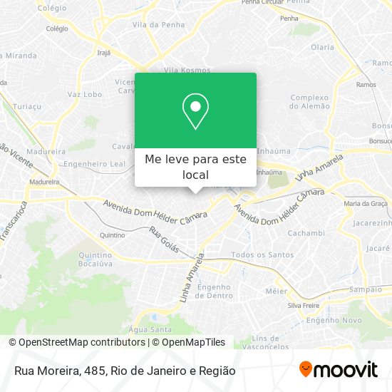 Rua Moreira, 485 mapa