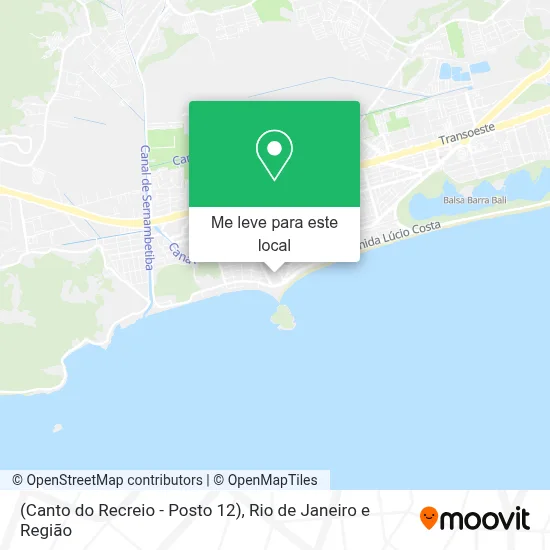 (Canto do Recreio - Posto 12) mapa