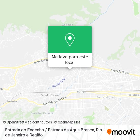 Estrada do Engenho / Estrada da Água Branca mapa