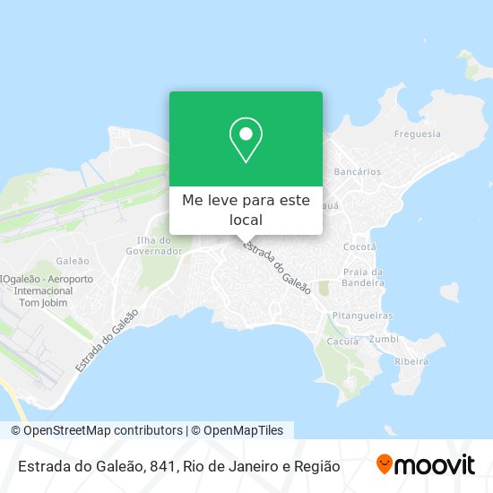 Estrada do Galeão, 841 mapa