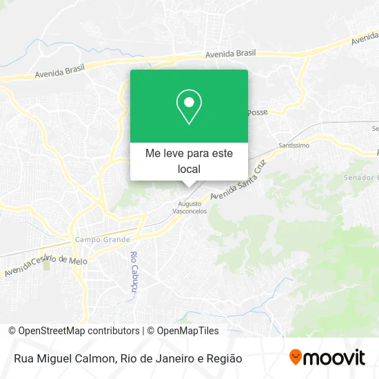 Rua Miguel Calmon mapa