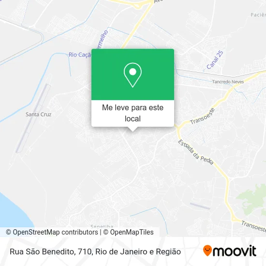 Rua São Benedito, 710 mapa