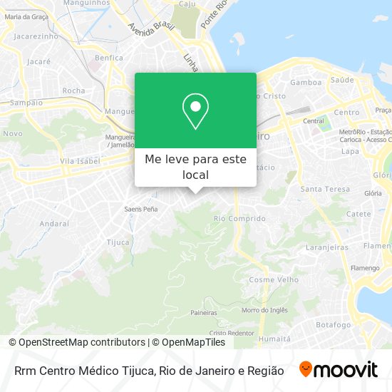 Rrm Centro Médico Tijuca mapa