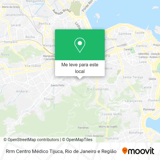 Rrm Centro Médico Tijuca mapa