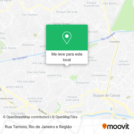Rua Tamoio mapa