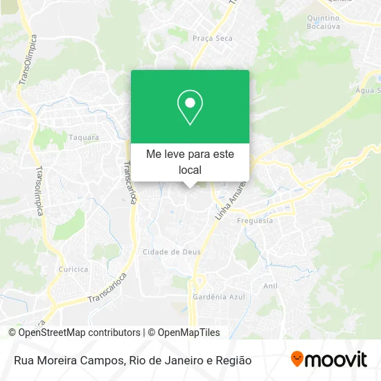 Rua Moreira Campos mapa