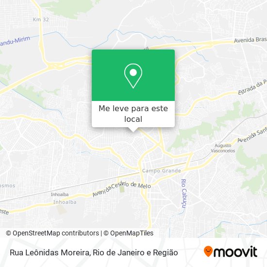 Rua Leônidas Moreira mapa