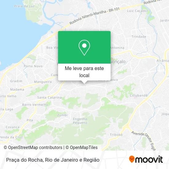 Praça do Rocha mapa