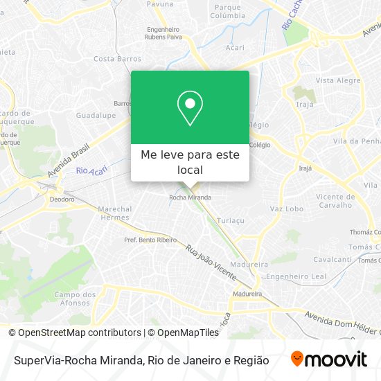 SuperVia-Rocha Miranda mapa