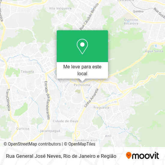 Rua General José Neves mapa