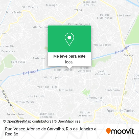 Rua Vasco Afonso de Carvalho mapa