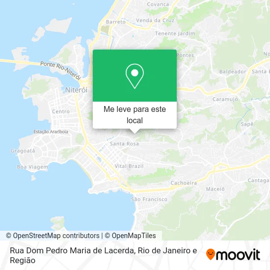 Rua Dom Pedro Maria de Lacerda mapa