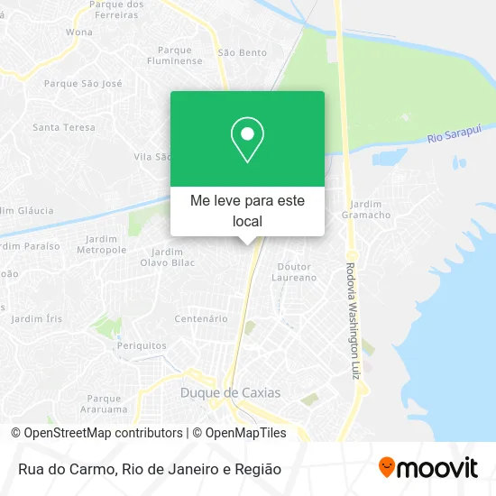 Rua do Carmo mapa
