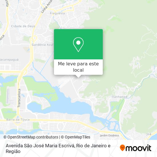 Avenida São José Maria Escrivá mapa